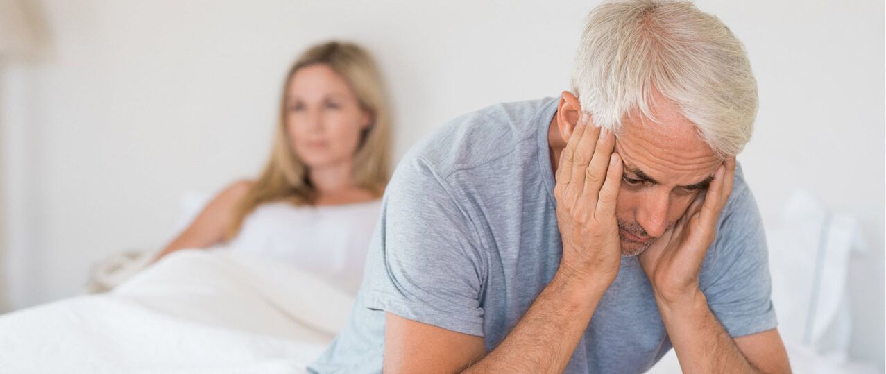 Эрэктыльная дысфункцыя ў чалавека пасля 60 гадоў